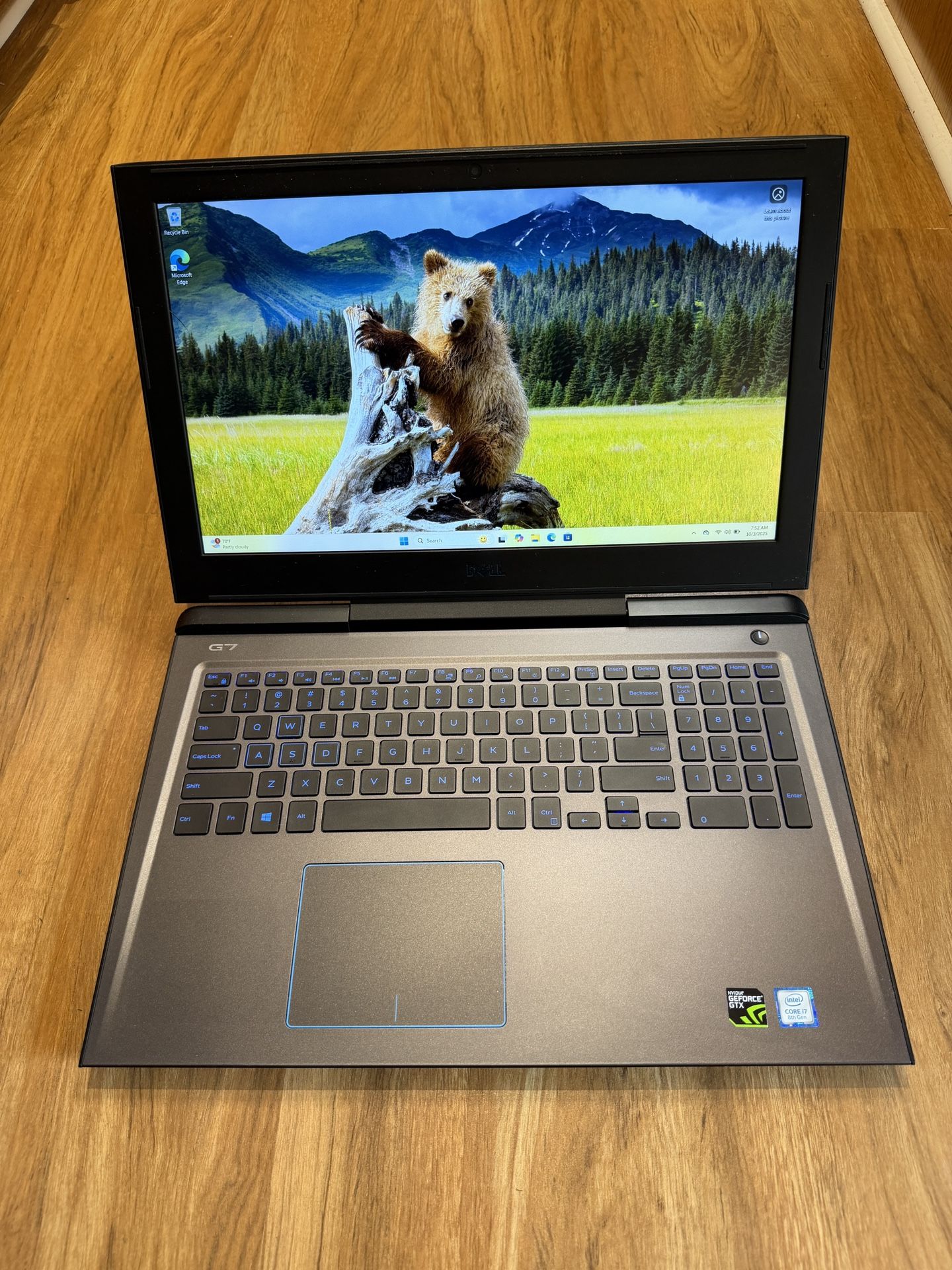 Dell G7 7588 core i7 8th gen 32GB Ram 2TB SSD Windows 11 Home 15.6” NVIDIA GeForce GTX 1060 MaxQ Design Gaming Laptop with charger in Excellent Worki