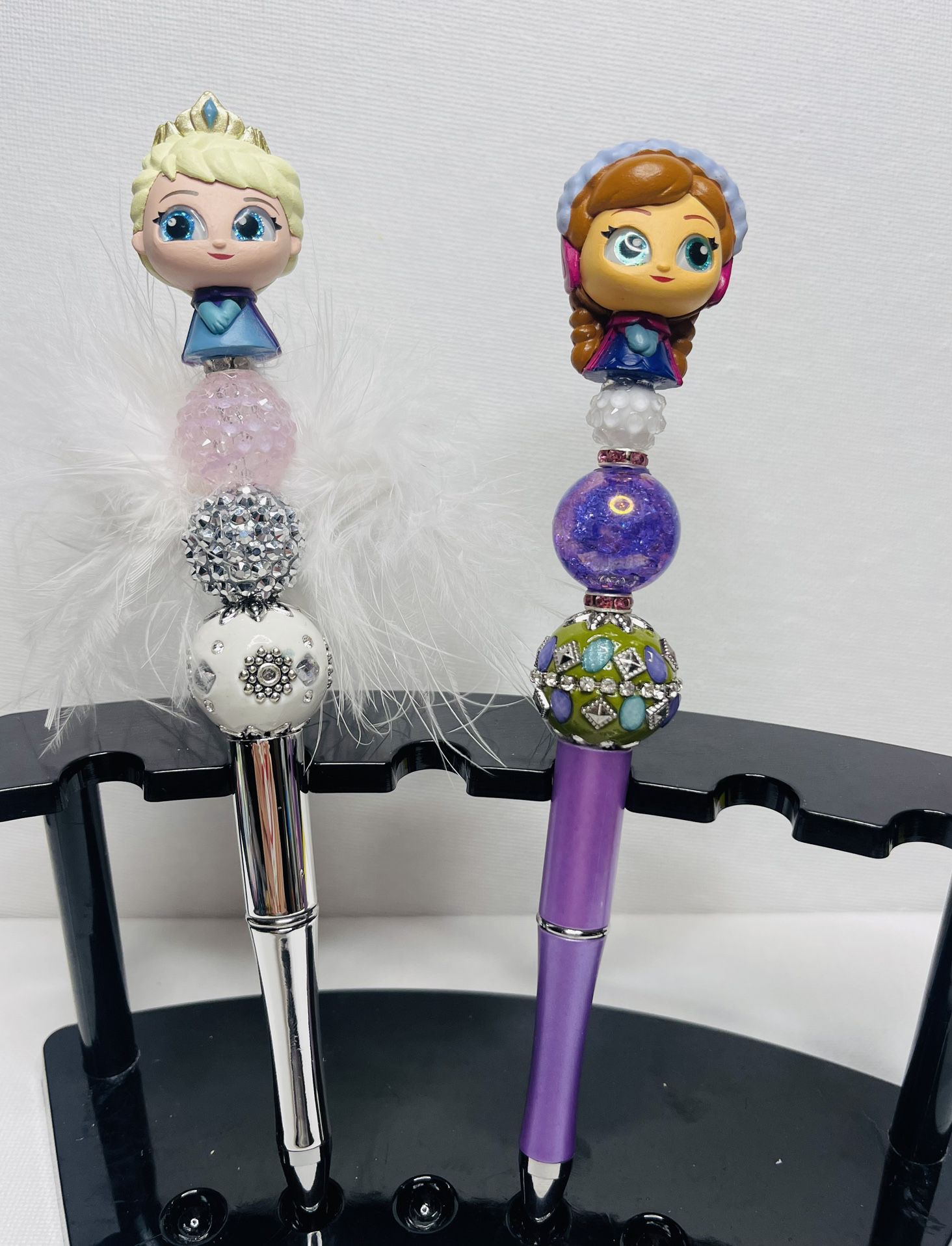 Elsa And Anna Doorable Beadable Pen