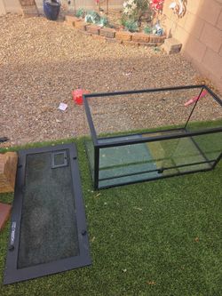 Glass Reptile Terrarium with Screen Lid