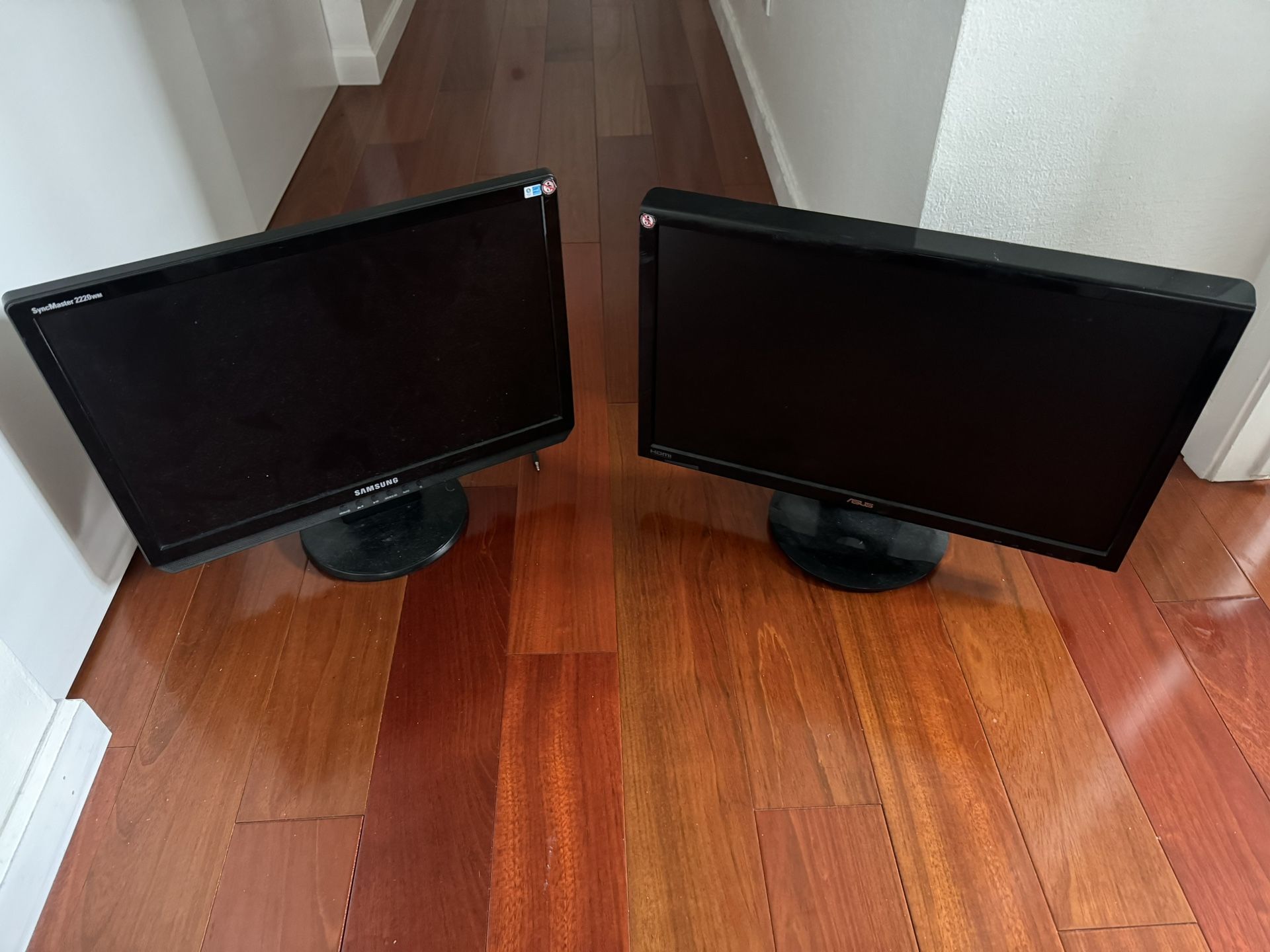 Two 22 Inch Computer monitors