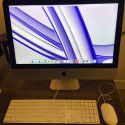 2017 Apple iMac 21.5-inch 4K Retina display 8gb Ram 256gb Ssd. Ventura macOS. Wired Keyboards And Mouse. Works Great 