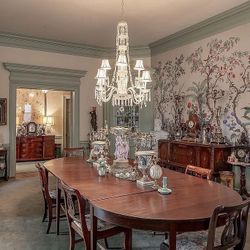 DINING TABLE - SOLID WOOD - MID CENTURY - TWO EXTENSION SLEEVES