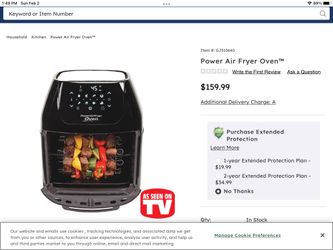 POWER AIR FRYER ELITE $75 OBO.   THIS IS A GREAT DEAL $50 OBO