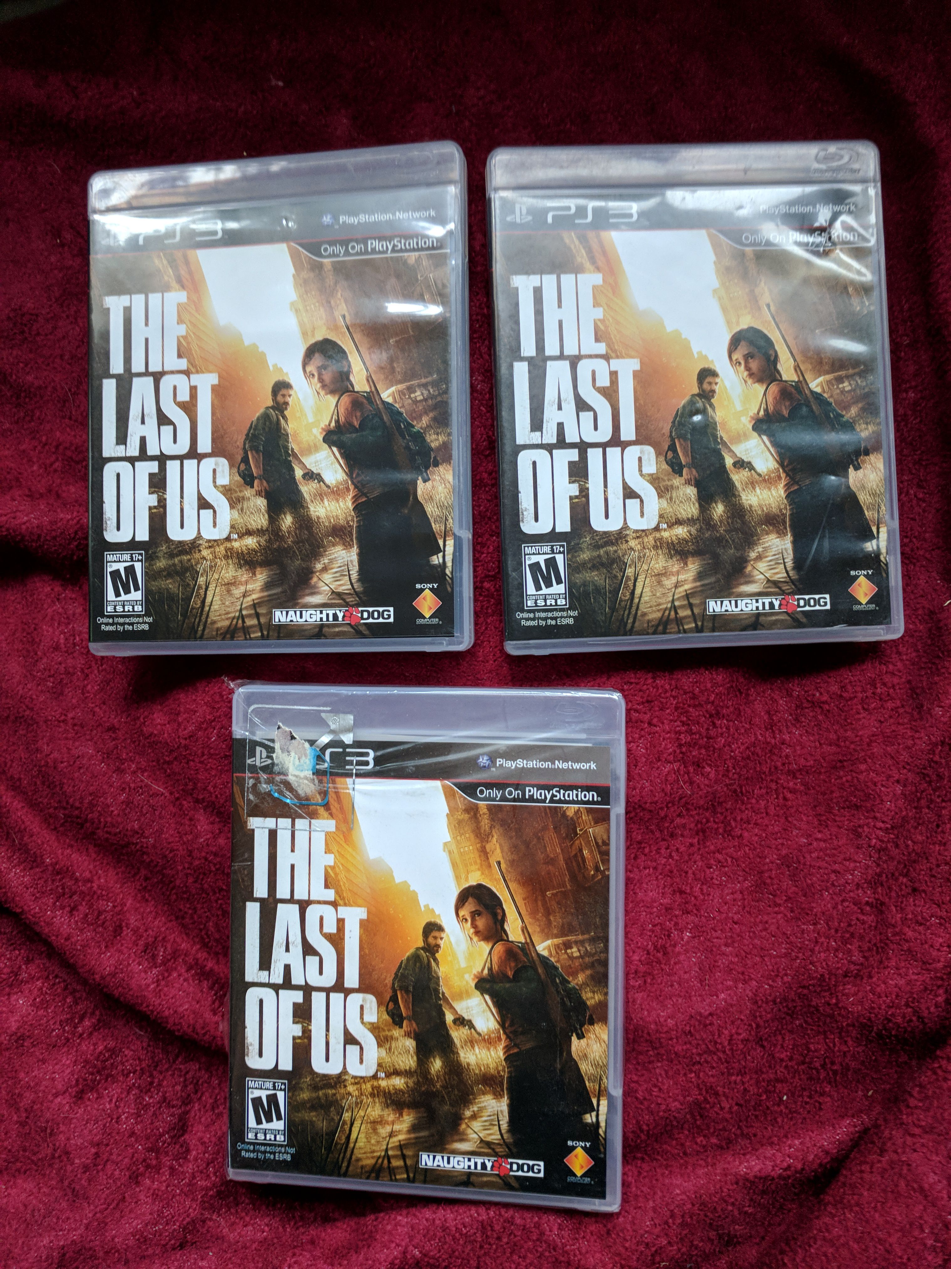 The last of us PS3 - 3 COPIES 15/EA OBO