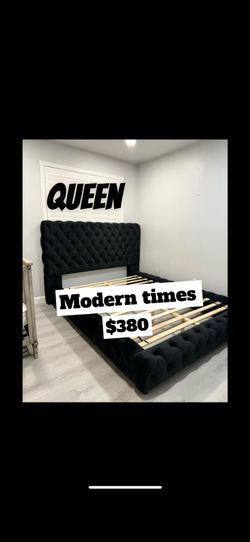 Queen Bed Frame Only / Mattress Sold Separately 