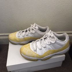 Jordan 11 Yellow Snakeskin 