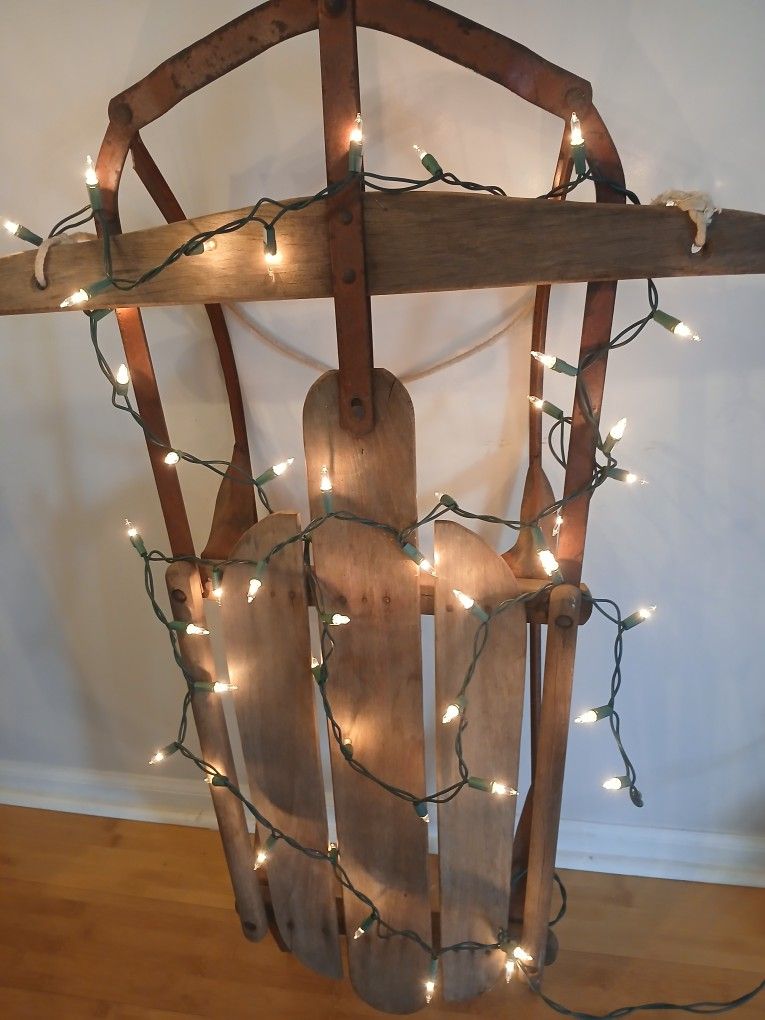 Wooden Antique Sled