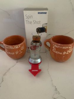 Spin the shot drinking game and 2 cantaritos