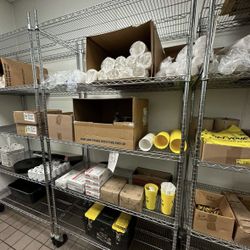 5 Tier Heavy Duty Rolling Shelves 