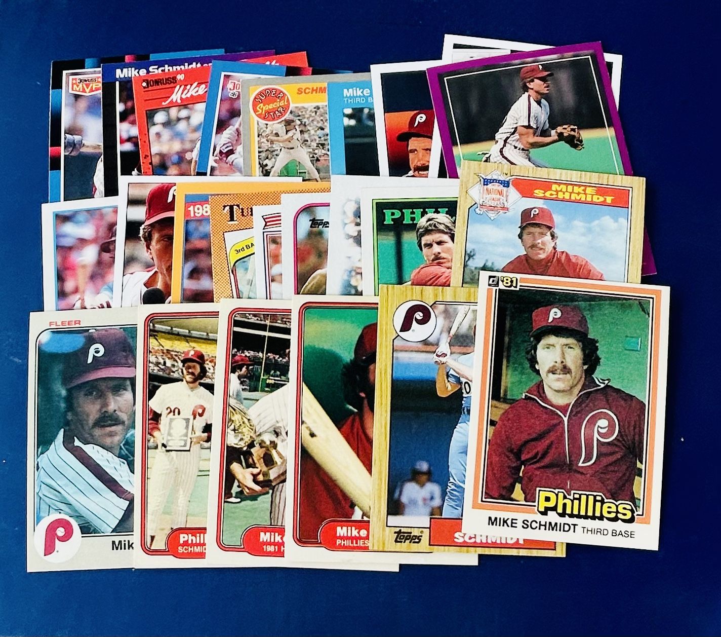 Mike Schmidt Baseball Card Lot