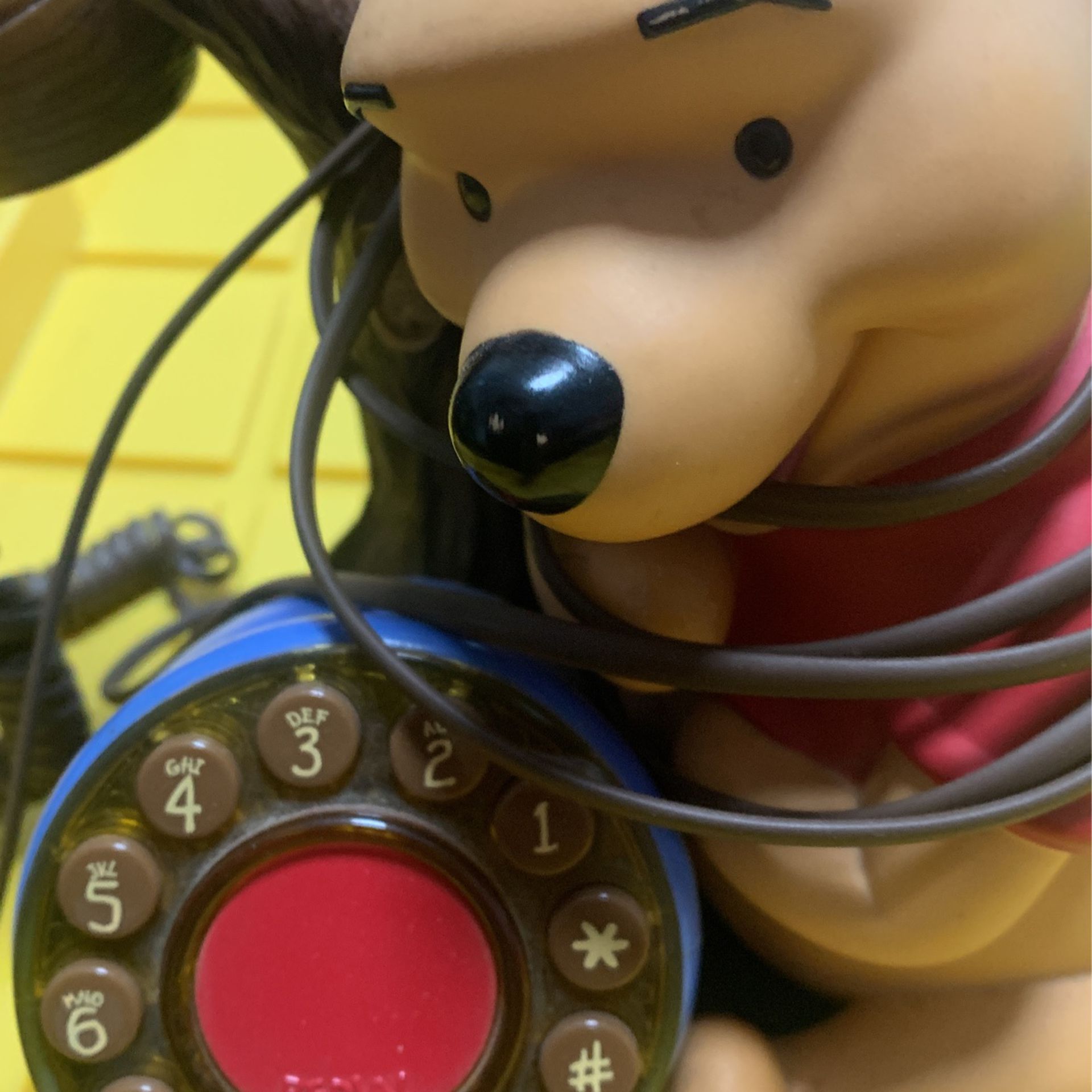 Vintage Winnie The Pooh Telephone Disney Touch Tone Phone