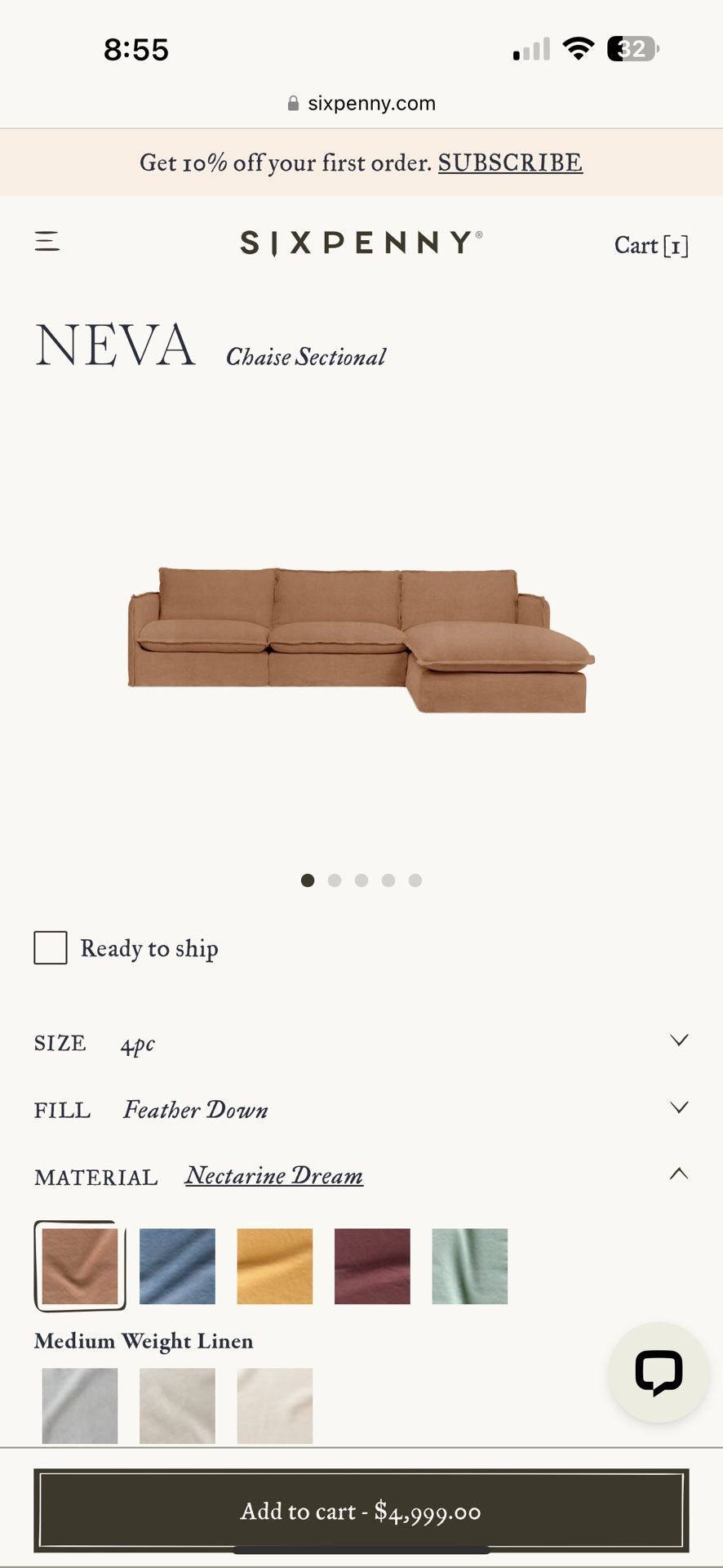 Six Penny Neva Couch/sectional