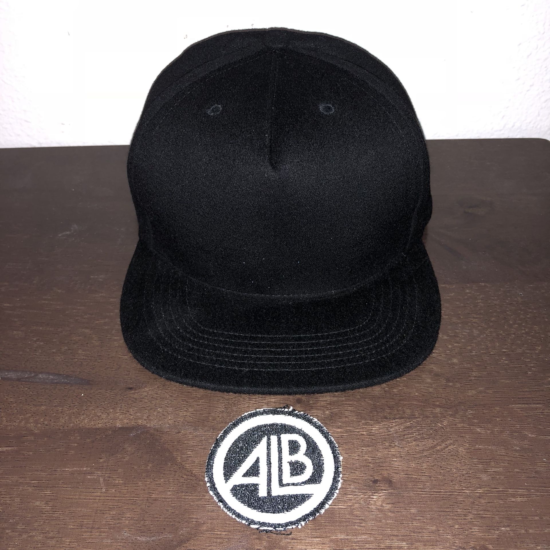 Supreme x Loro Piana Wool 5 Panel Strapback Black Cap
