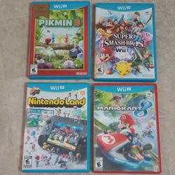 4 Nintendo Wii U Games 