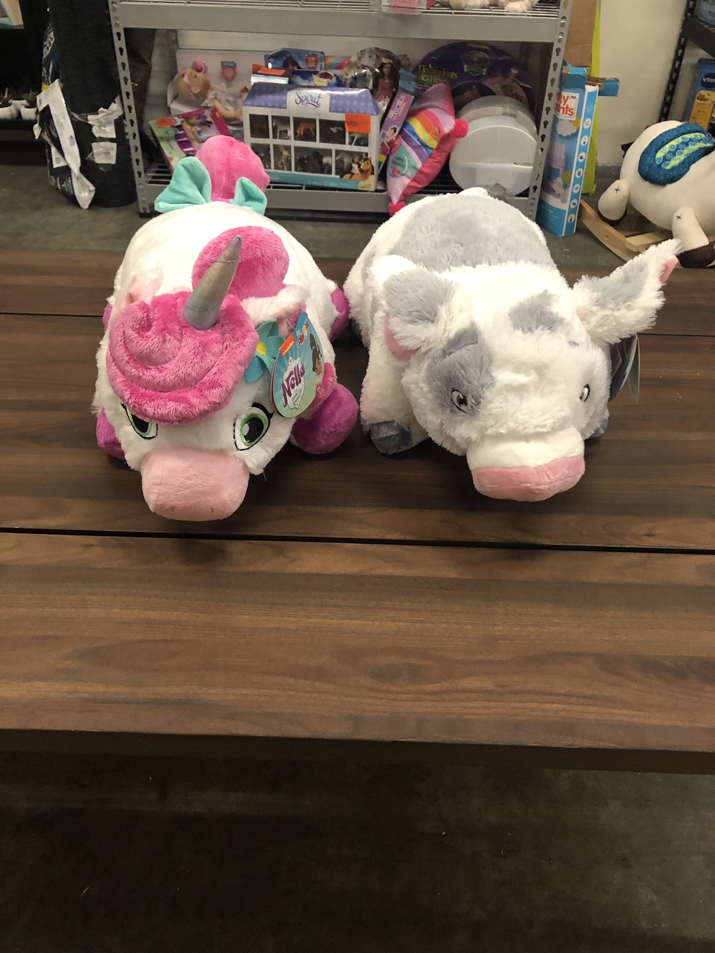 Nickelodeon and Moana Pillow Pet Stuffed Animal