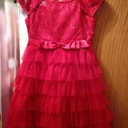 Red Christmas sequence dress Or Any Ocation 