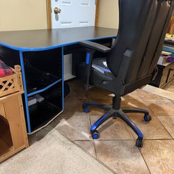 Computer desk and chair