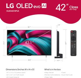 42" LG C5 OLED TV