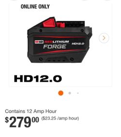 Milwaukee forged battery