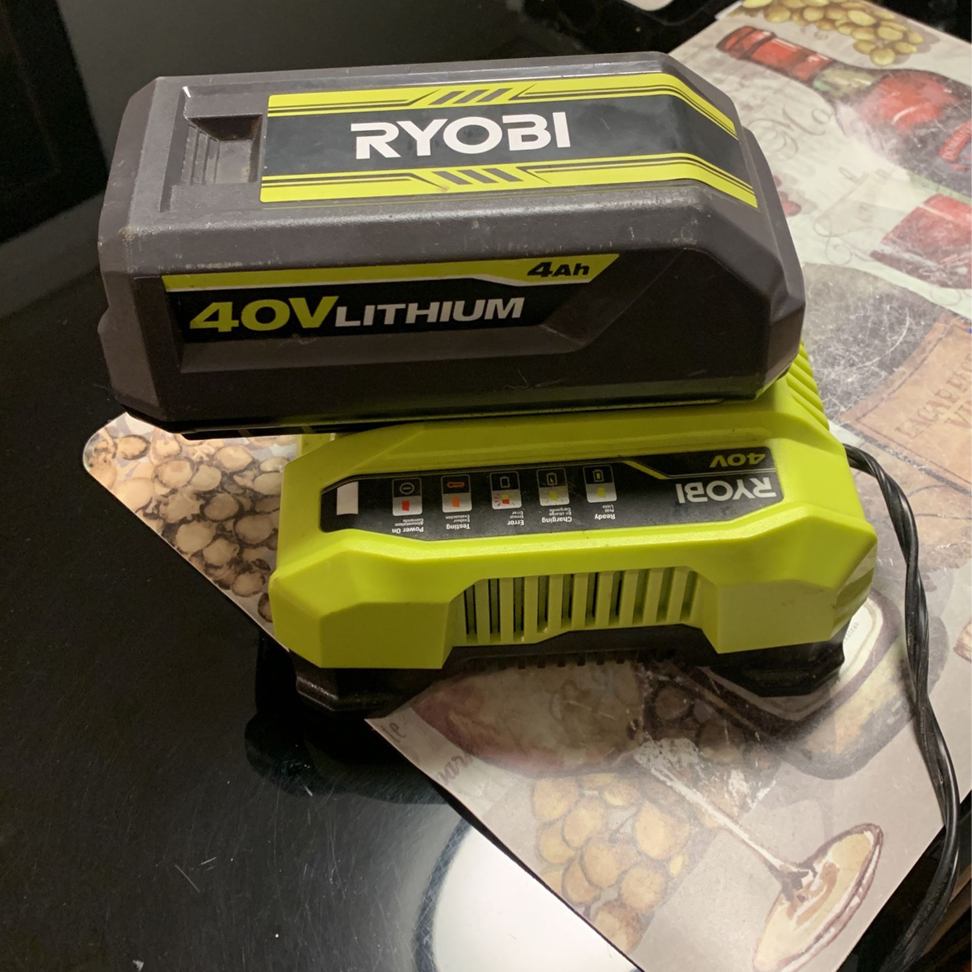 Battery And Changer 40 V