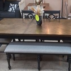 New 6 Pcs Dining Table Set Sample Flor Only $700 Cash