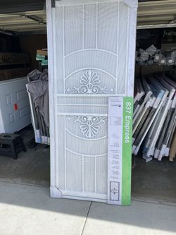 White Heavy Duty Security Door
