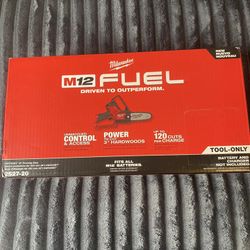 Milwaukee M12 Fuel Hatchet, Pruning, Chainsaw Brand New $120 Firm 