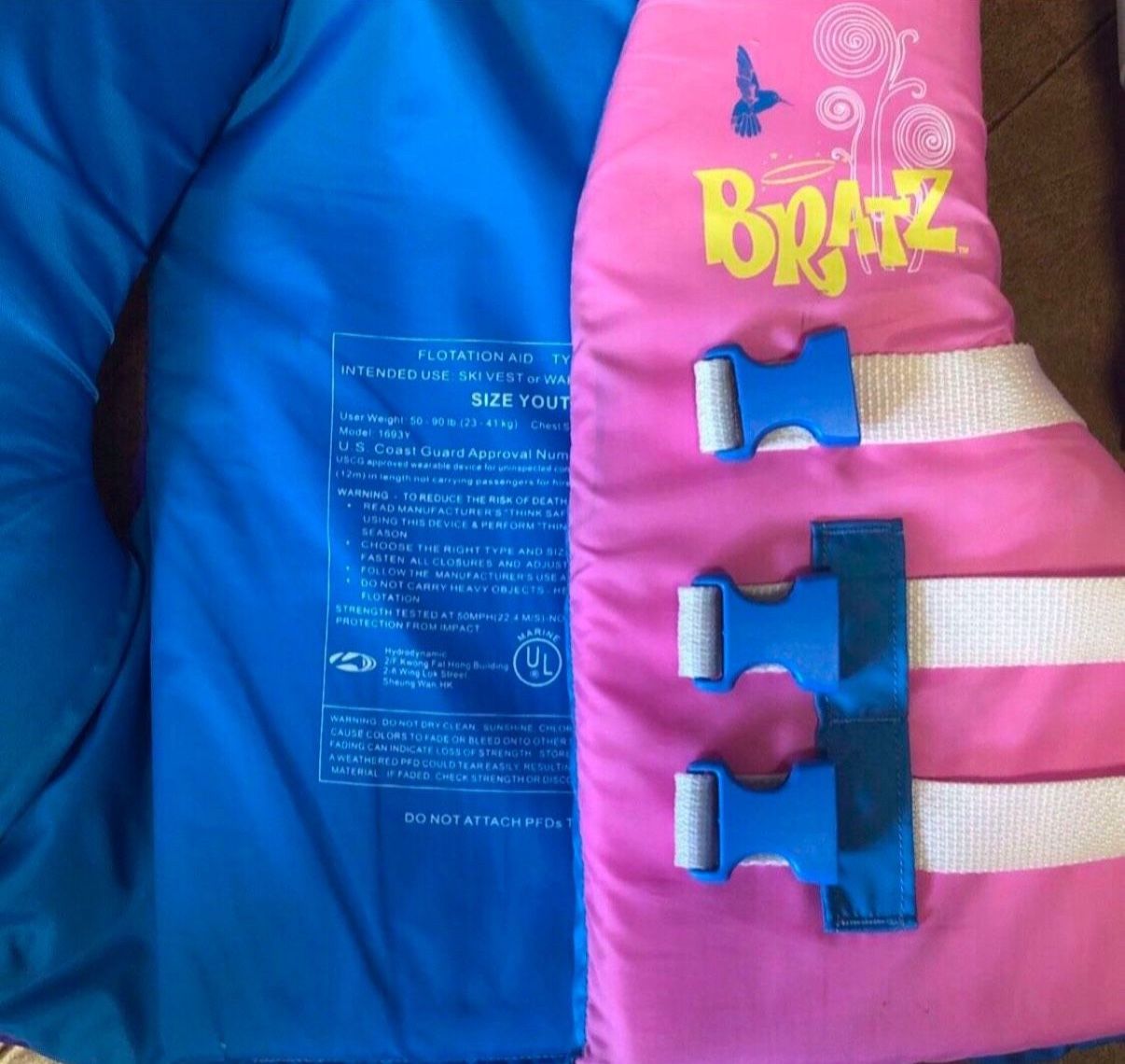 Youth Life Vest (50-90 Lbs.) Coastguard Approved.