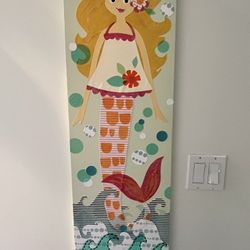 Potter Barn Kids Mermaid Wall Art 