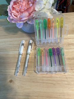 Colorful Gel Pen Set with Case