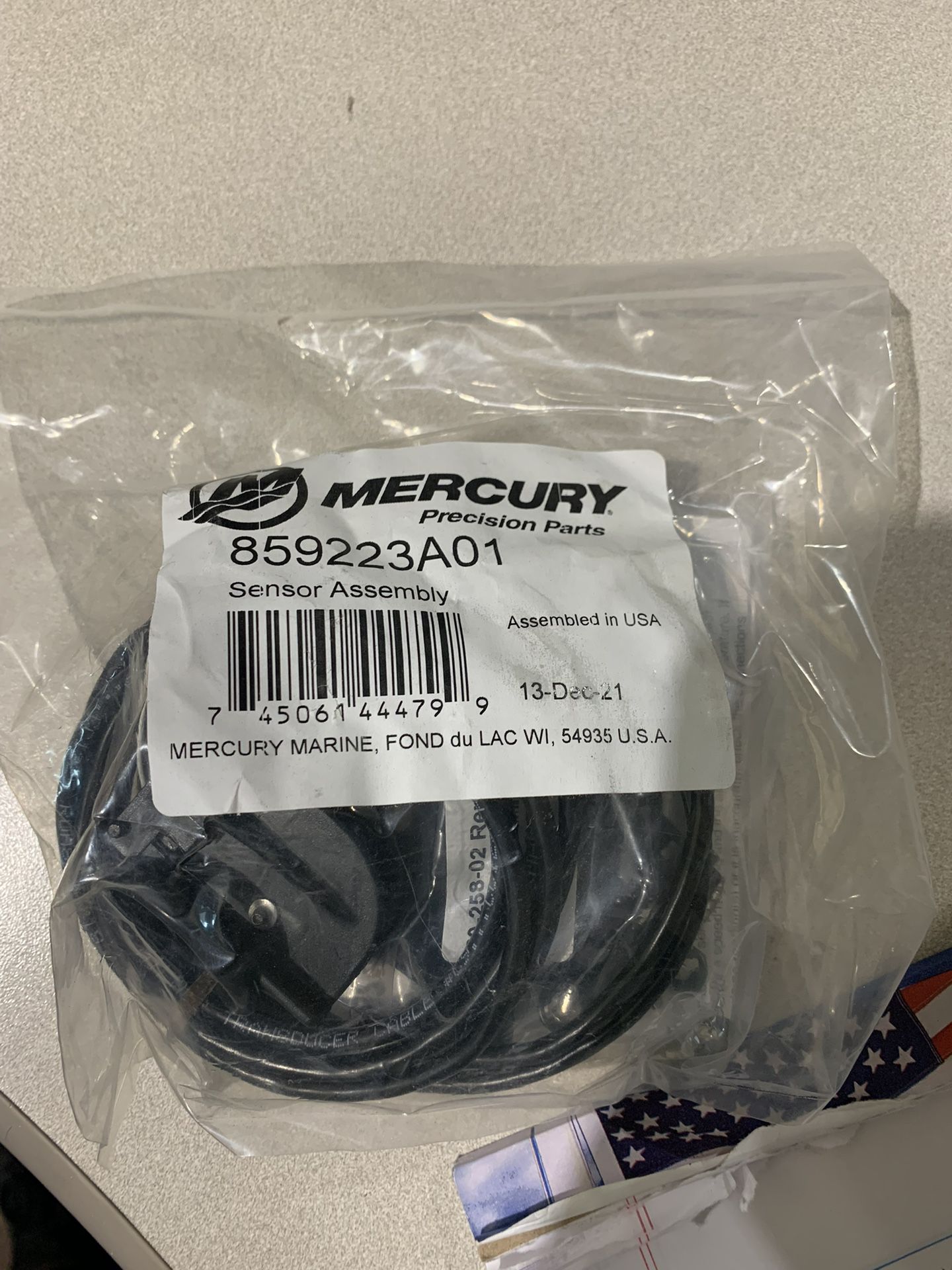 Mercury Sensor Assembly 859223A01