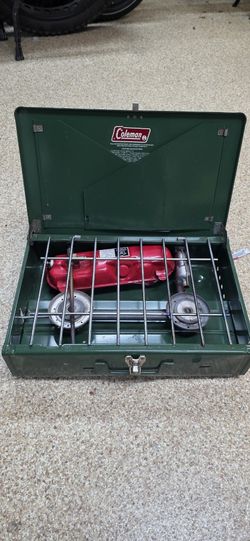 Coleman 2 Burner White Gas Camping Stove