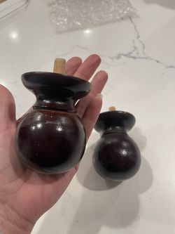 $3-Wood Finials For Two/both