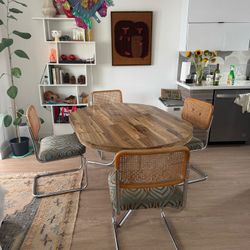 Expandable Dining Table + Chairs