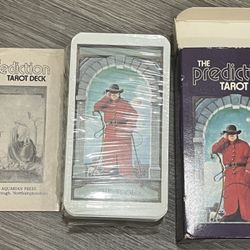 New Never Used The Prediction Tarot 78 Card Deck 1985 Aquarian Press With Bo