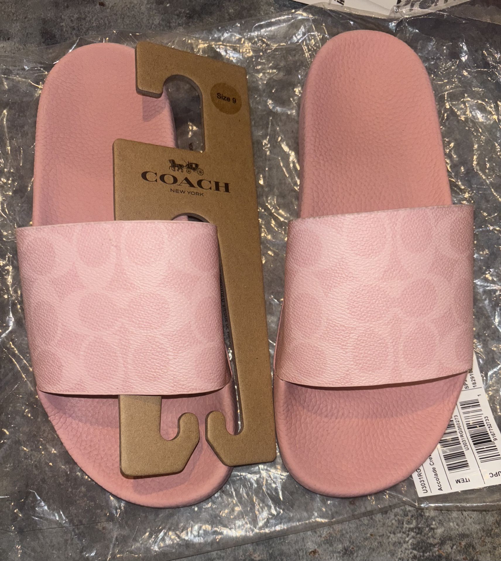 Pink Coach Slides