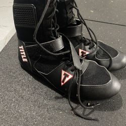🥊 TITLE Ring Freak II Boxing Boots – Men’s Size 10 (Black) – Like New