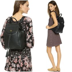 Tory Burch Tory Burch Landon Flap Backpack, Black,