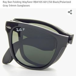 Ray-Ban Folding Sunglasses with Leather Case
