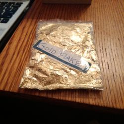 Beautiful Gold Flake, Art And Crafts Gold