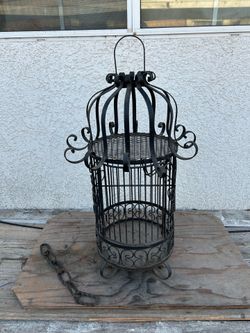 Vintage Iron Bird Cage