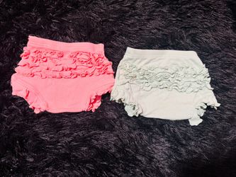 Baby Girl Ruffle Bloomers Set of 2