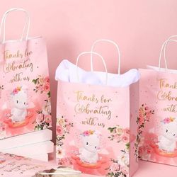 Gift Bags Pink Elephant Theme