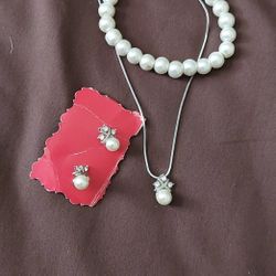 Necklace,  Bracelet  And Earring Set