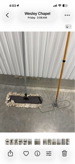 THREE WAY DUST MOP AND 2 FRAMES