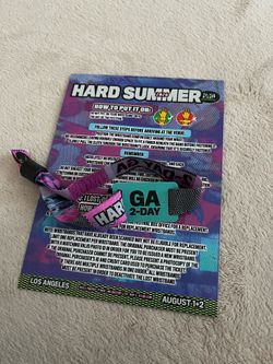 Hard Summer 2 day GA wristband