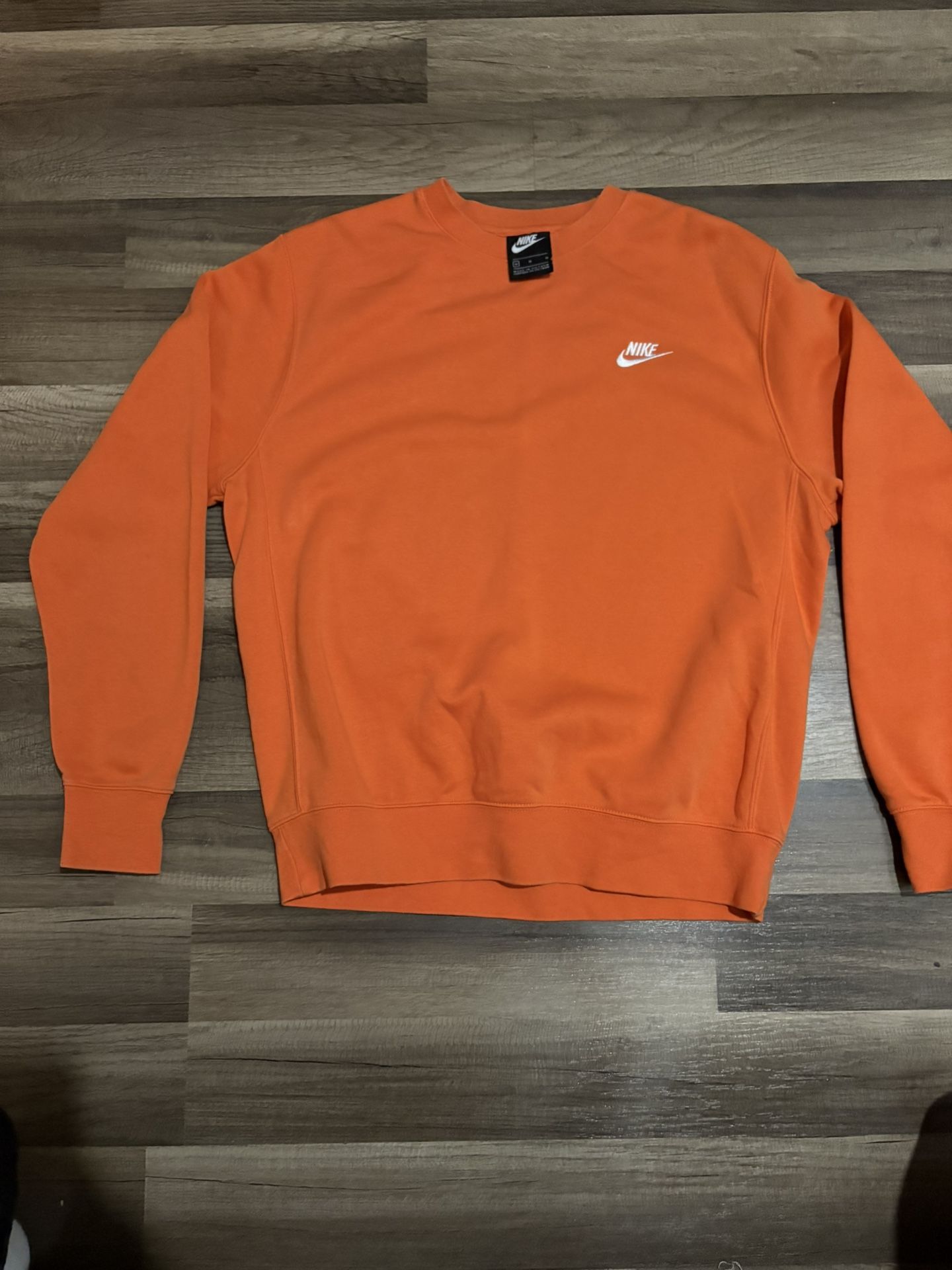 M Orange Nike Crewneck