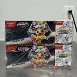 Pokemon Prismatic Evolutions — Surprise Box + Booster Bundle