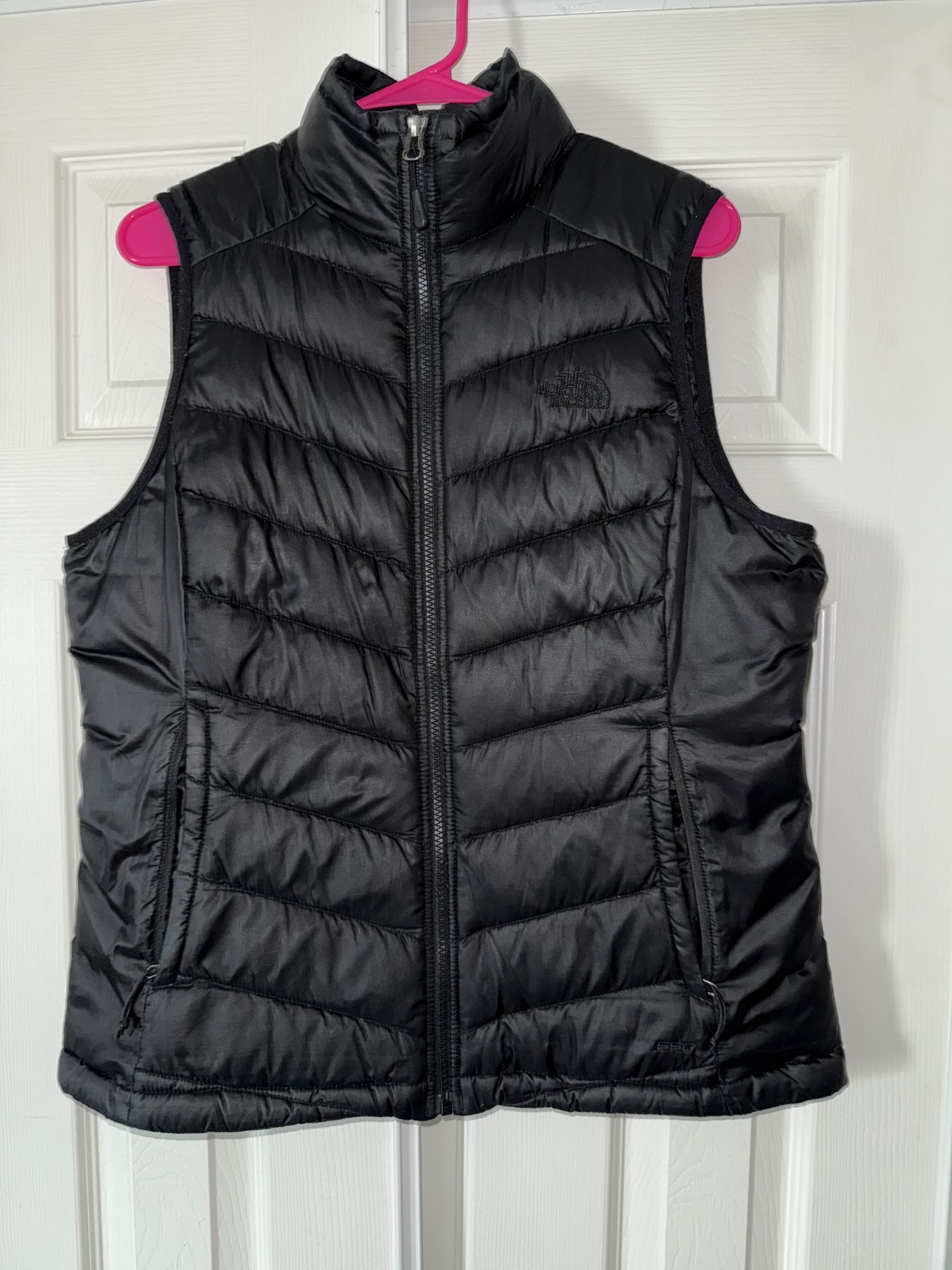 Women's Black Puffer Vest Large North Face