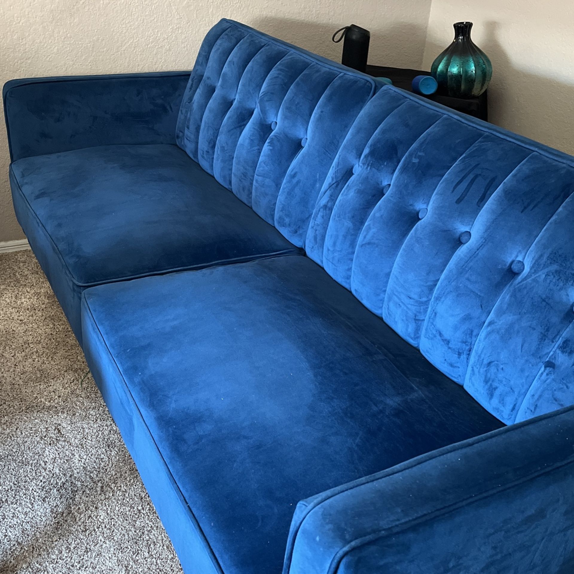 Blue Futon Sofa